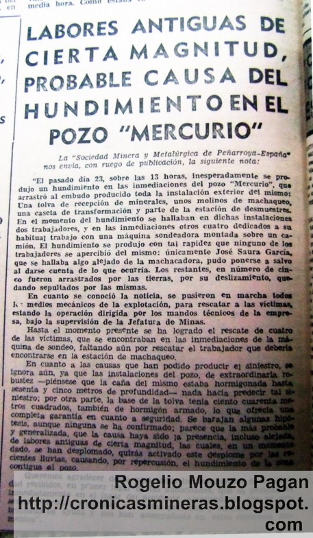 Crónicas Mineras de Rogelio Mouzo Pagán junio 2012